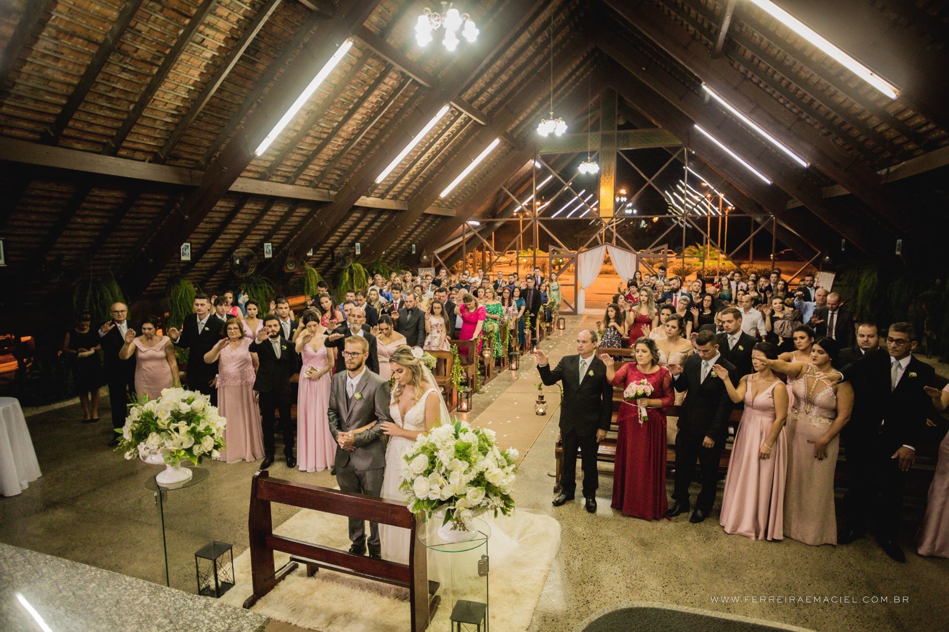 Foto Casamento Aline e Bruno - Igreja Perpétuo Socorro - Sítio Dourado - Criciúma - SC - Imagem 53