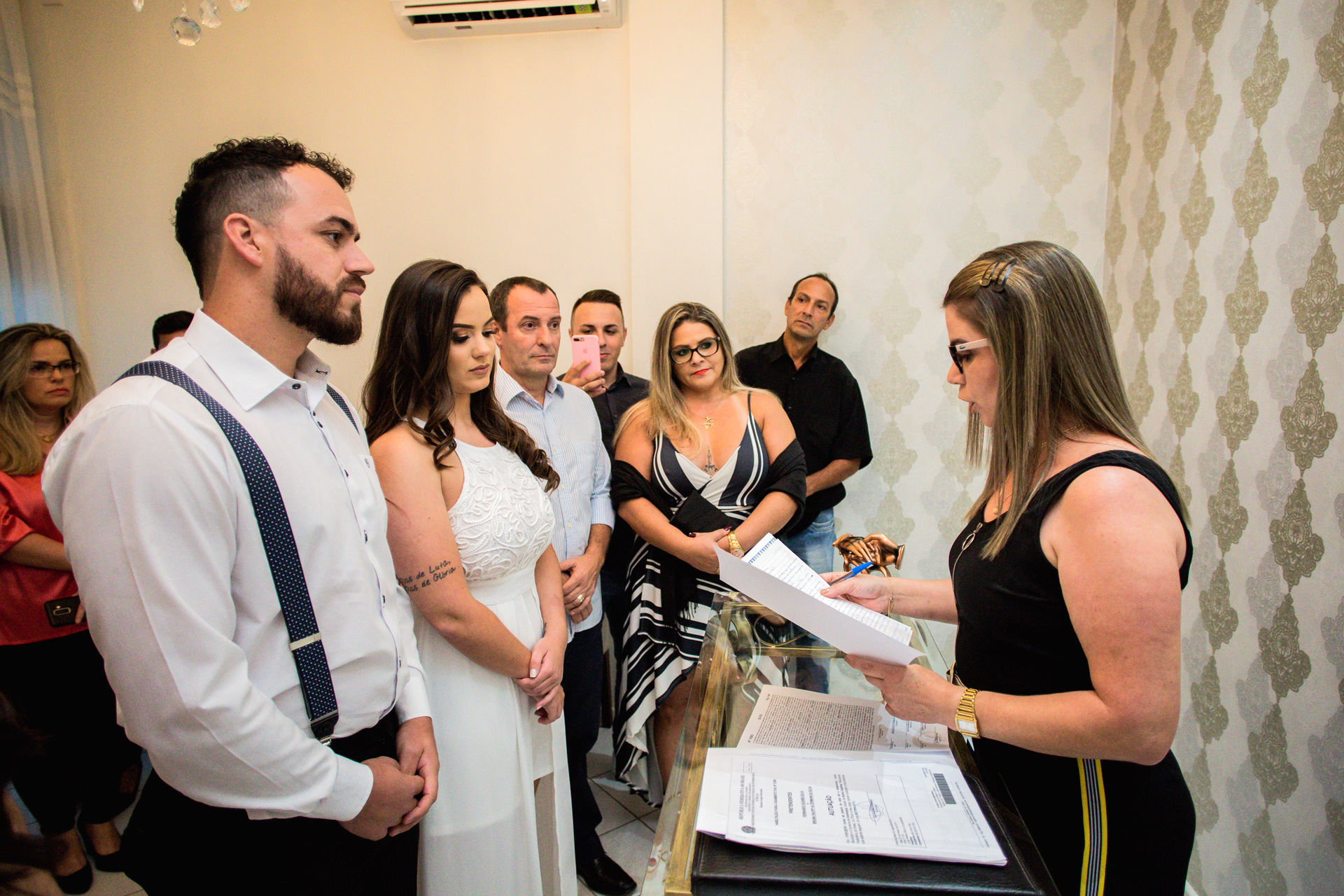 Foto Casamento Civil Fernando e Bruna - Cartório Daniela Araújo - Araranguá - SC - Imagem 0