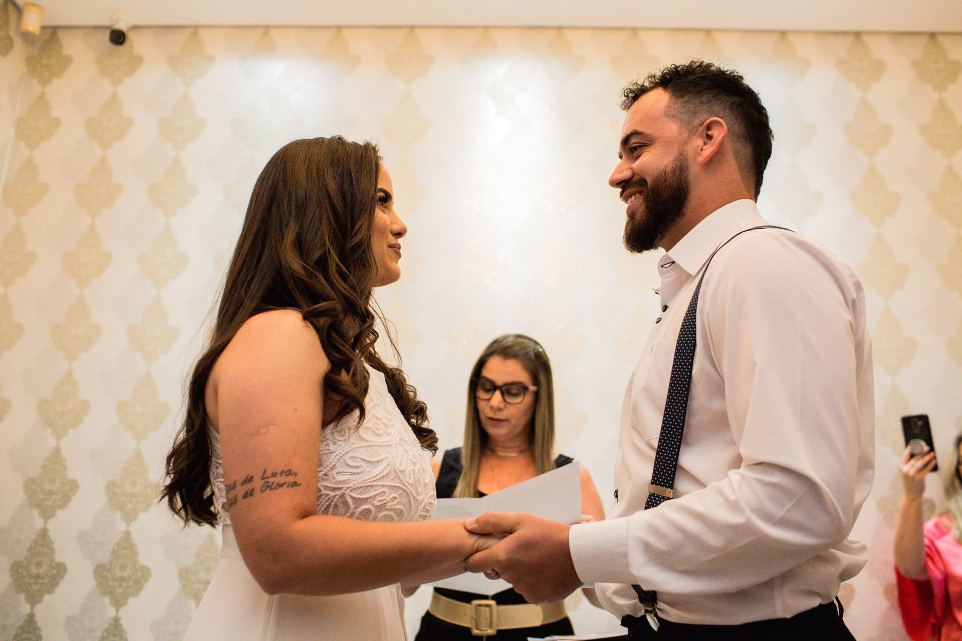 Foto Casamento Civil Fernando e Bruna - Cartório Daniela Araújo - Araranguá - SC - Imagem 6