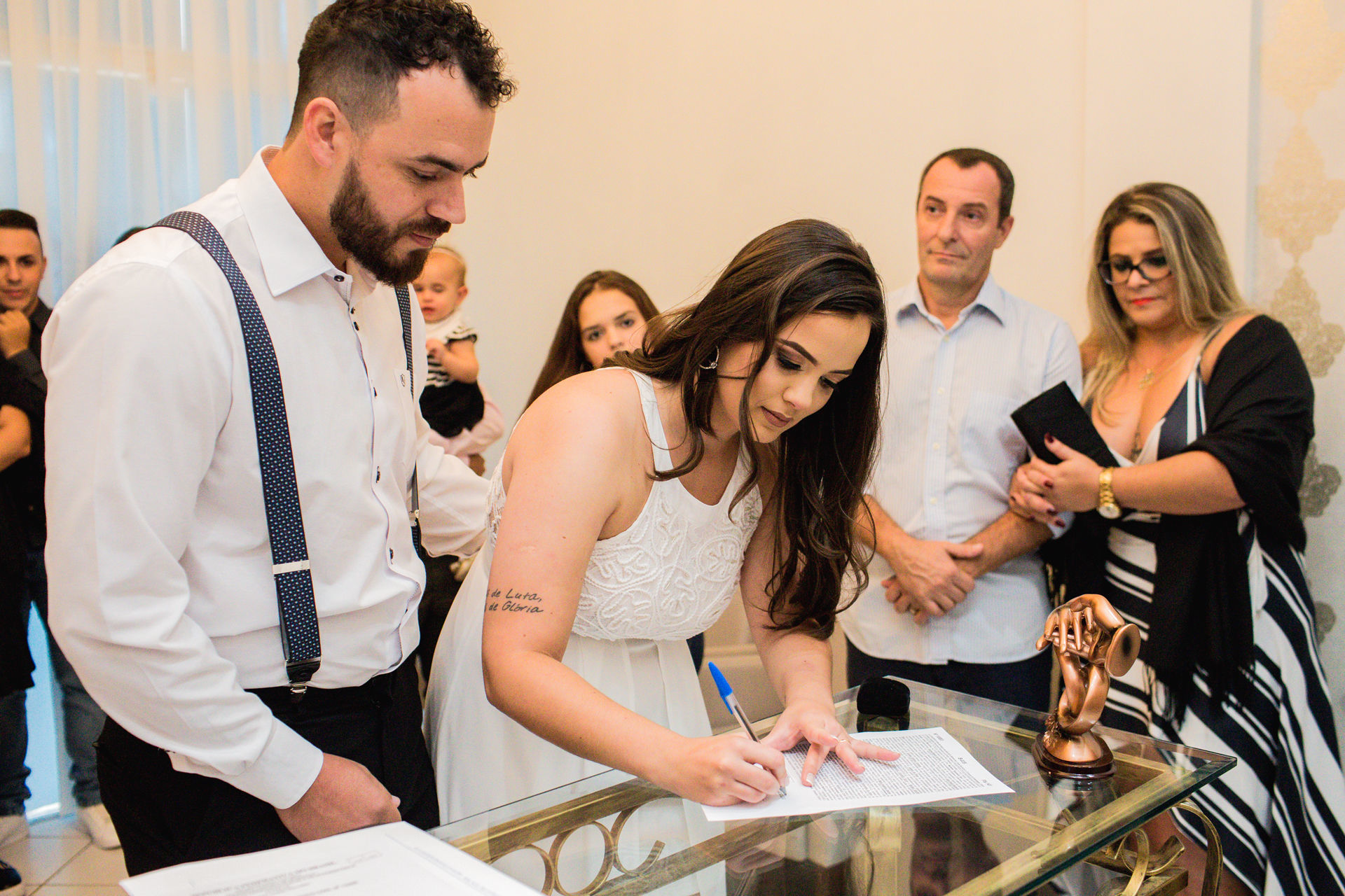 Foto Casamento Civil Fernando e Bruna - Cartório Daniela Araújo - Araranguá - SC - Imagem 12