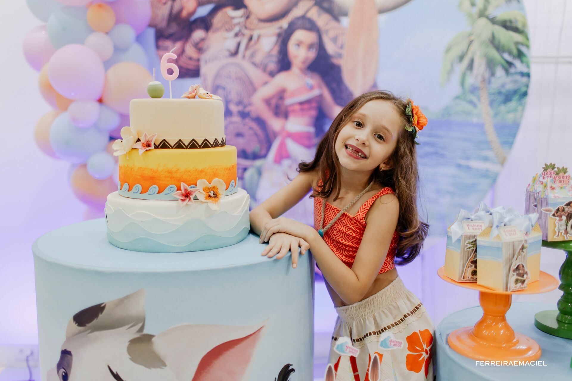 Foto Aniversário Infantil 6 Anos – Helena – Tema Moana – Allegra Park – Araranguá – SC Foto Aniversário Infantil 6 Anos – Helena – Tema Moana – Allegra Park – Araranguá – SC - Imagem 7