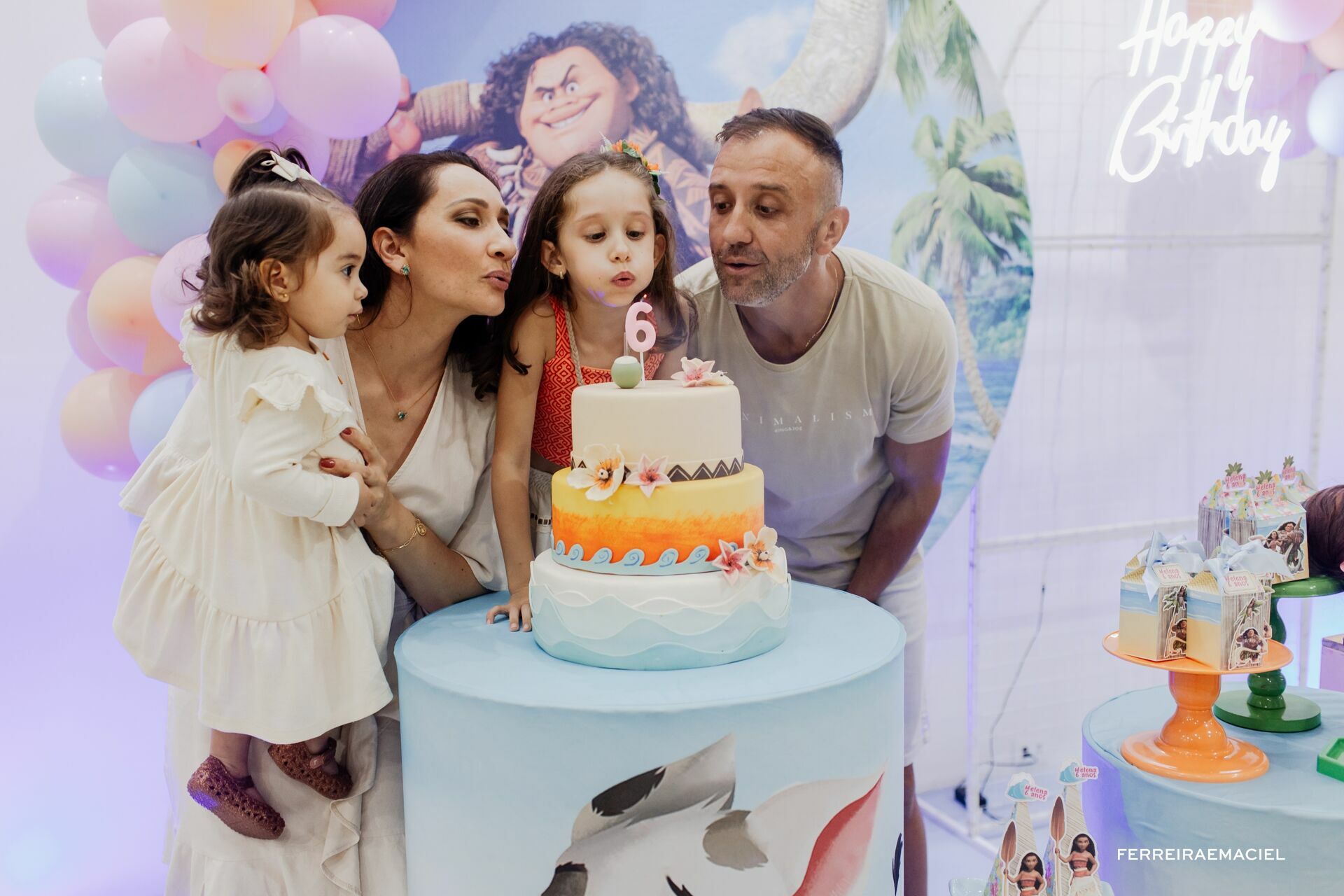 Foto Aniversário Infantil 6 Anos – Helena – Tema Moana – Allegra Park – Araranguá – SC Foto Aniversário Infantil 6 Anos – Helena – Tema Moana – Allegra Park – Araranguá – SC - Imagem 20