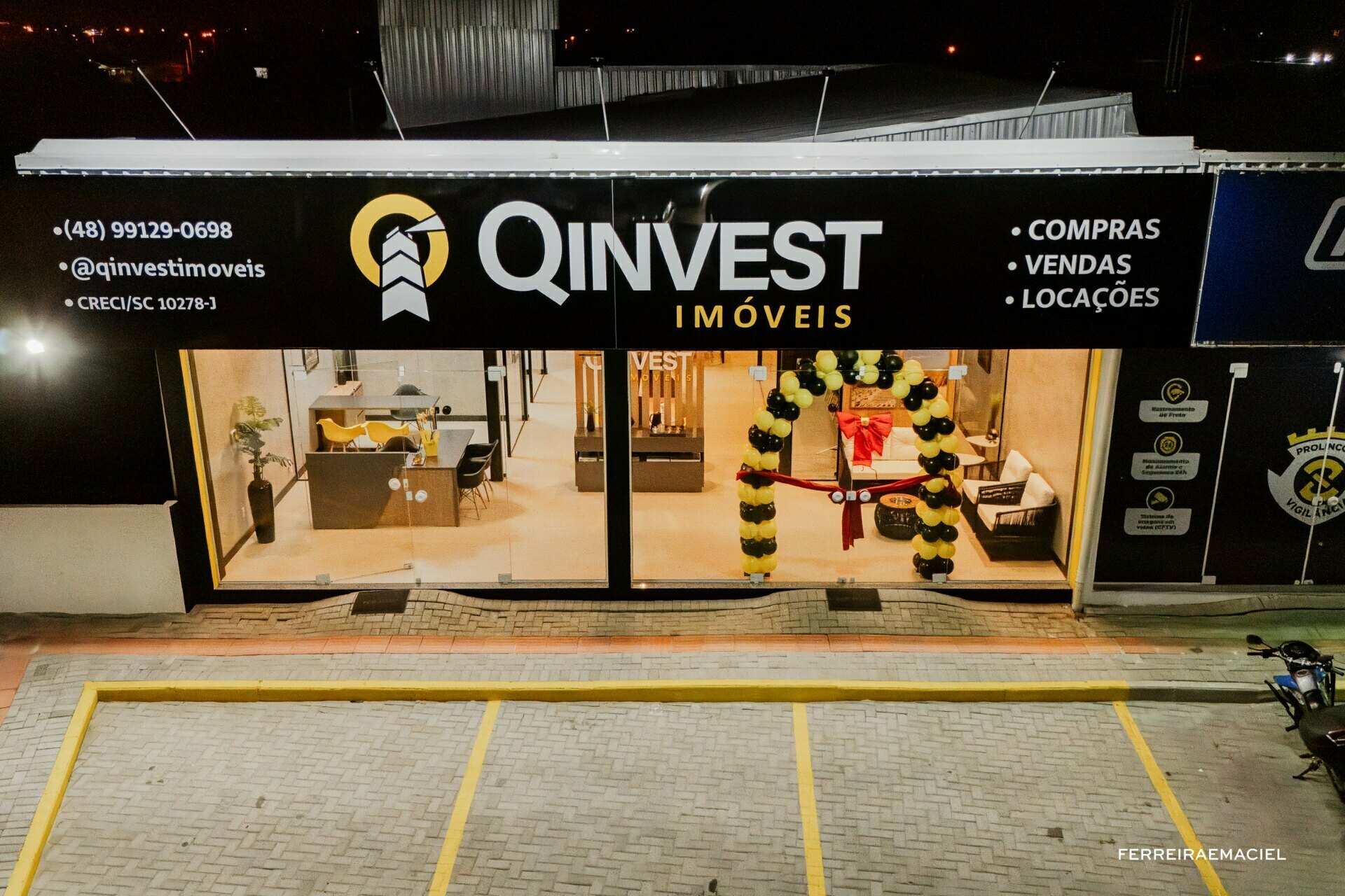 Fotografia Profissional de Evento Corporativo - Inauguração QInvest Imóveis - Balneário Gaivota - SC