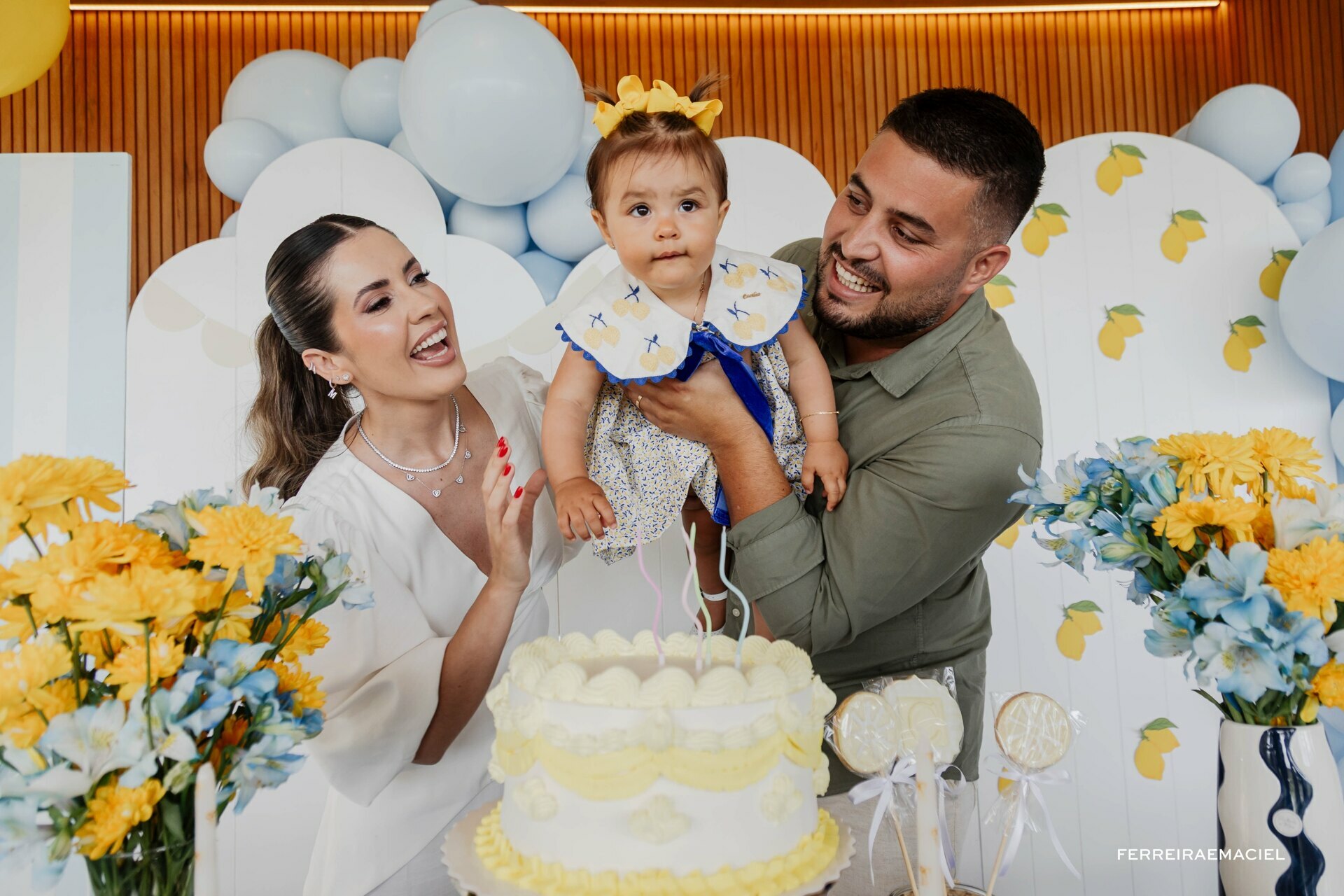 Fotografia Aniversário Infantil Cecília - 1 ano - Condomínio Terraville - Criciúma - SC