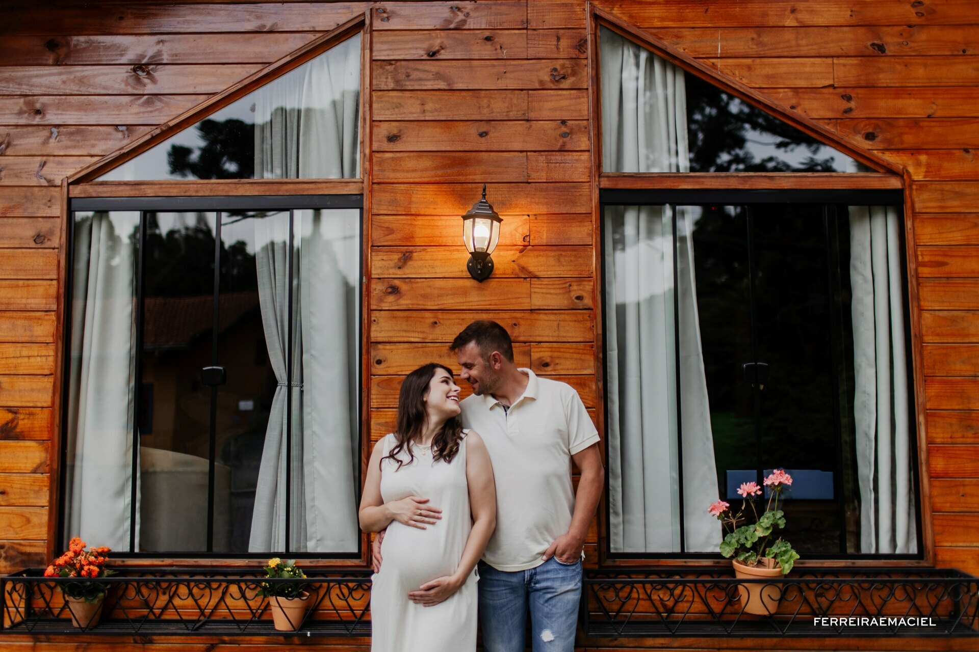 Ensaio Externo - Gestante - Alana Frattini - Cabana e Natureza - Curitibanos - Santa Catarina