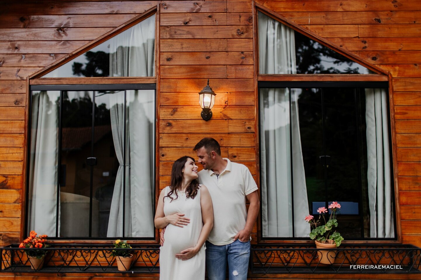 Ensaio Externo - Gestante - Alana Frattini - Cabana e Natureza - Curitibanos - Santa Catarina