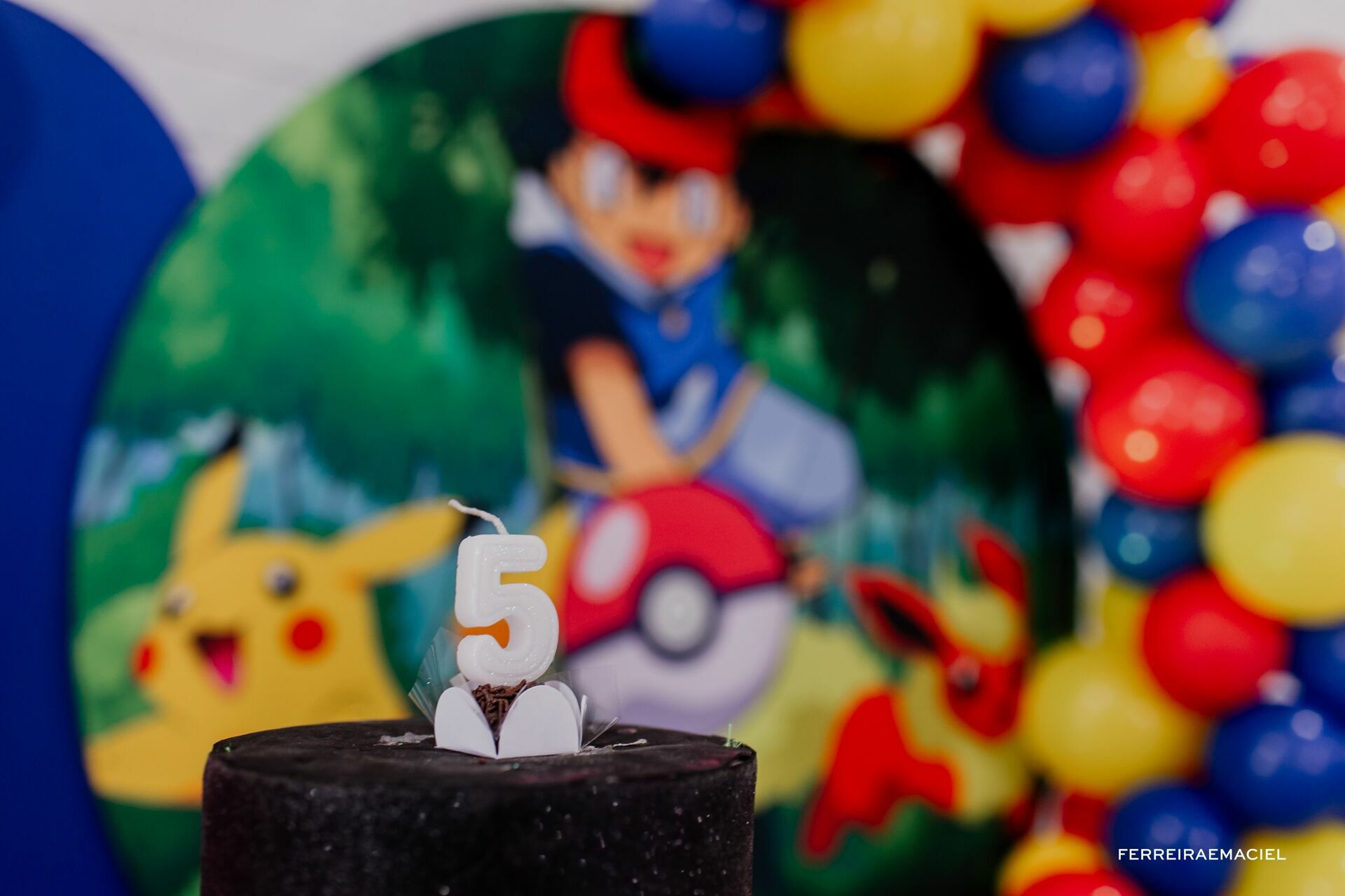 Foto Fotografia Aniversário Infantil - 5 anos - Giuseppe - Tema Pokemon - Espaço Jubilula Buffet- Araranguá - SC - Imagem 4