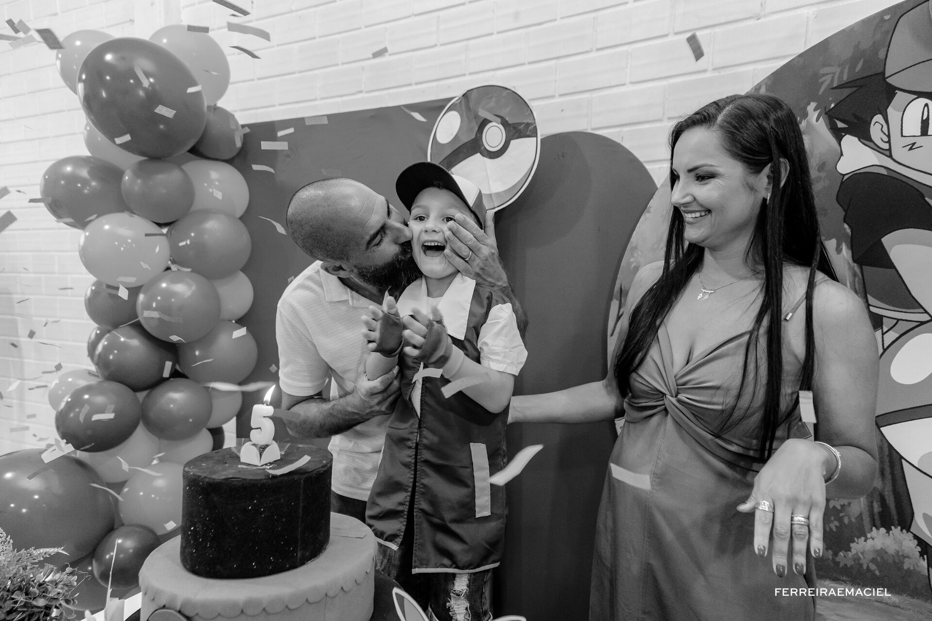 Foto Fotografia Aniversário Infantil - 5 anos - Giuseppe - Tema Pokemon - Espaço Jubilula Buffet- Araranguá - SC - Imagem 32