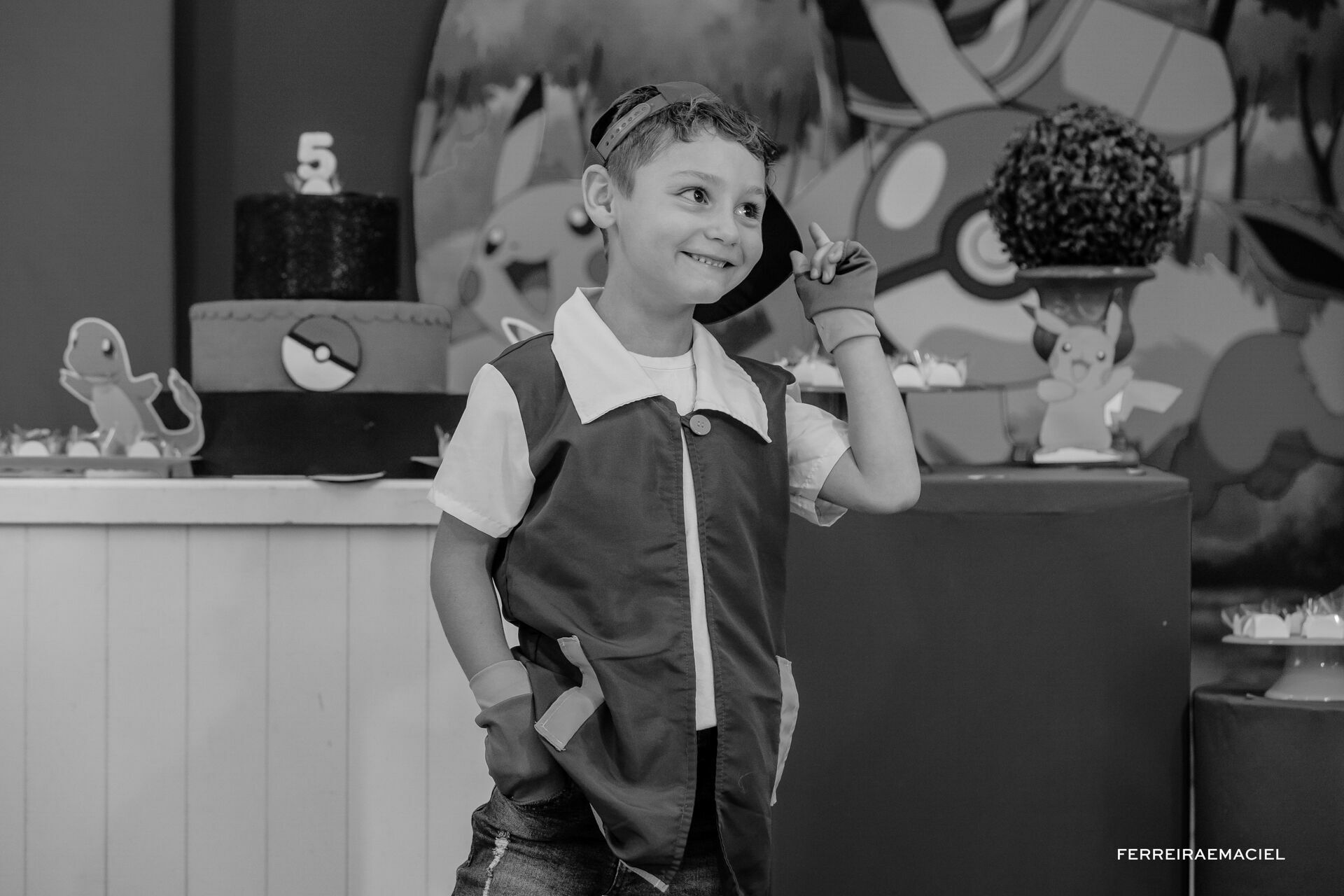 Foto Fotografia Aniversário Infantil - 5 anos - Giuseppe - Tema Pokemon - Espaço Jubilula Buffet- Araranguá - SC - Imagem 36