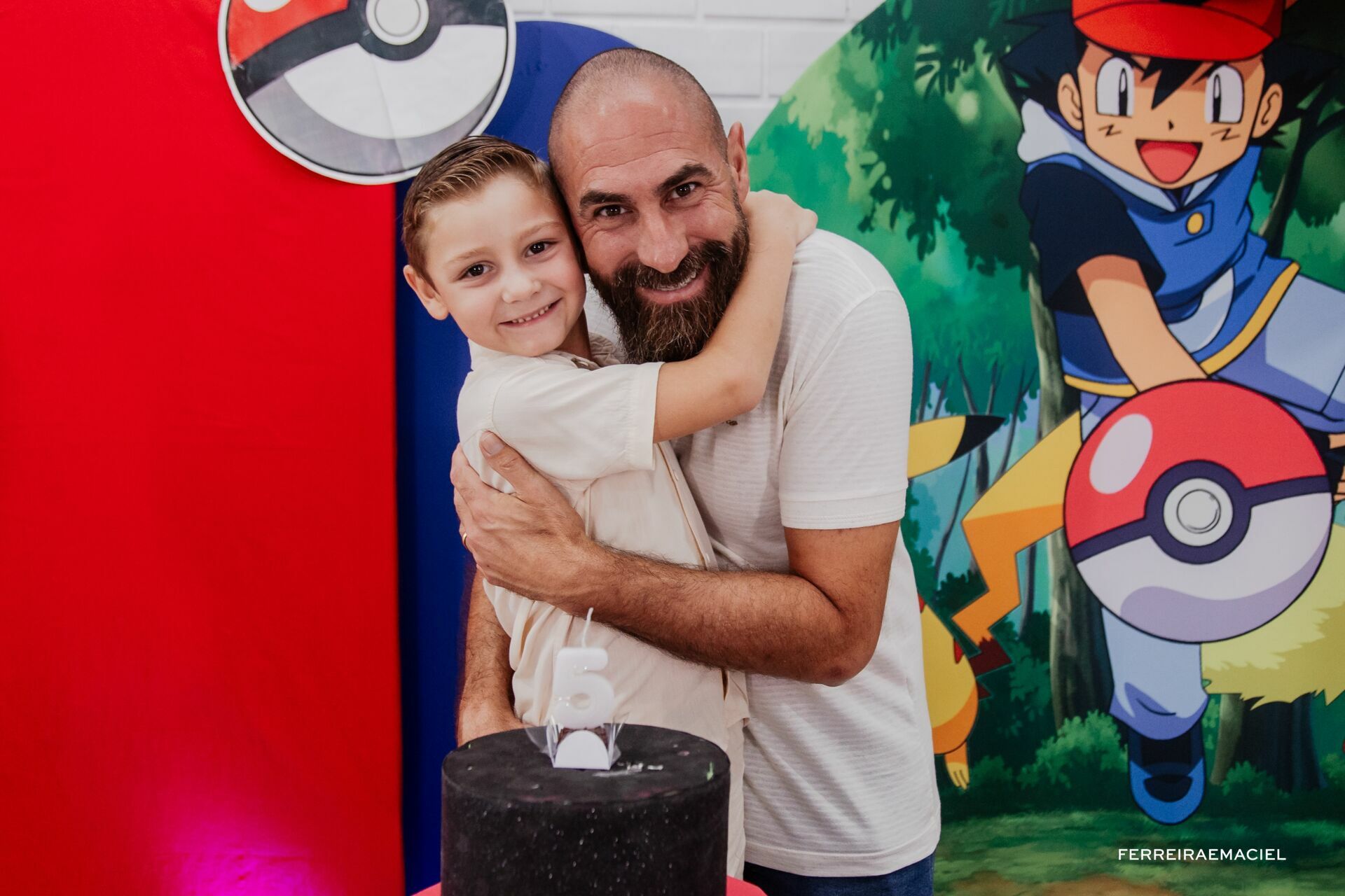 Foto Fotografia Aniversário Infantil - 5 anos - Giuseppe - Tema Pokemon - Espaço Jubilula Buffet- Araranguá - SC - Imagem 9