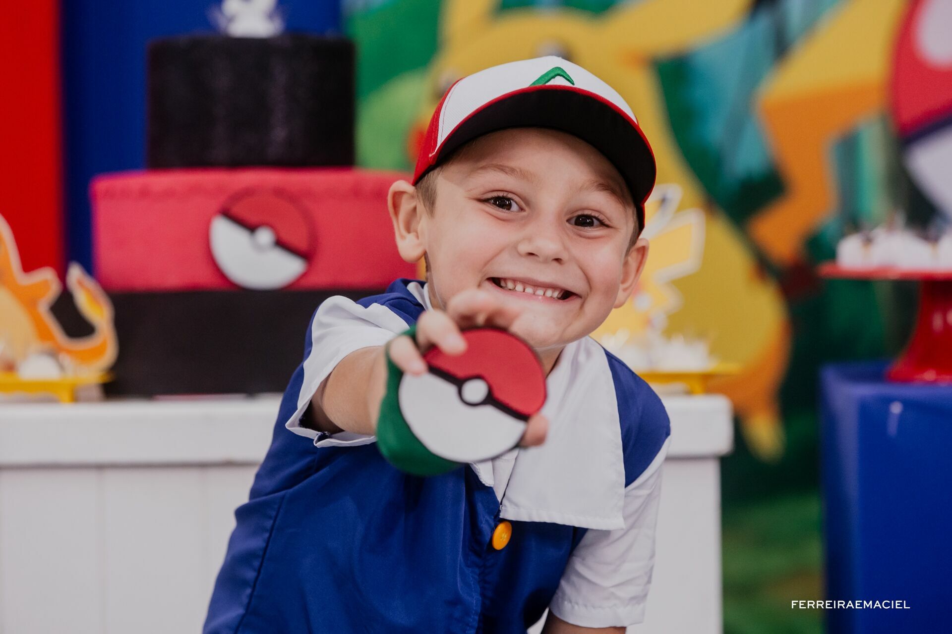 Foto Fotografia Aniversário Infantil - 5 anos - Giuseppe - Tema Pokemon - Espaço Jubilula Buffet- Araranguá - SC - Imagem 35