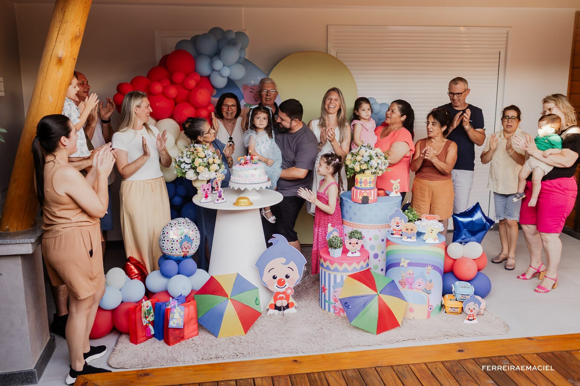 Foto Fotografia Aniversário Infantil de 3 anos da Isis e do Davi em comemoração intimista em casa em Araranguá SC - Imagem 11