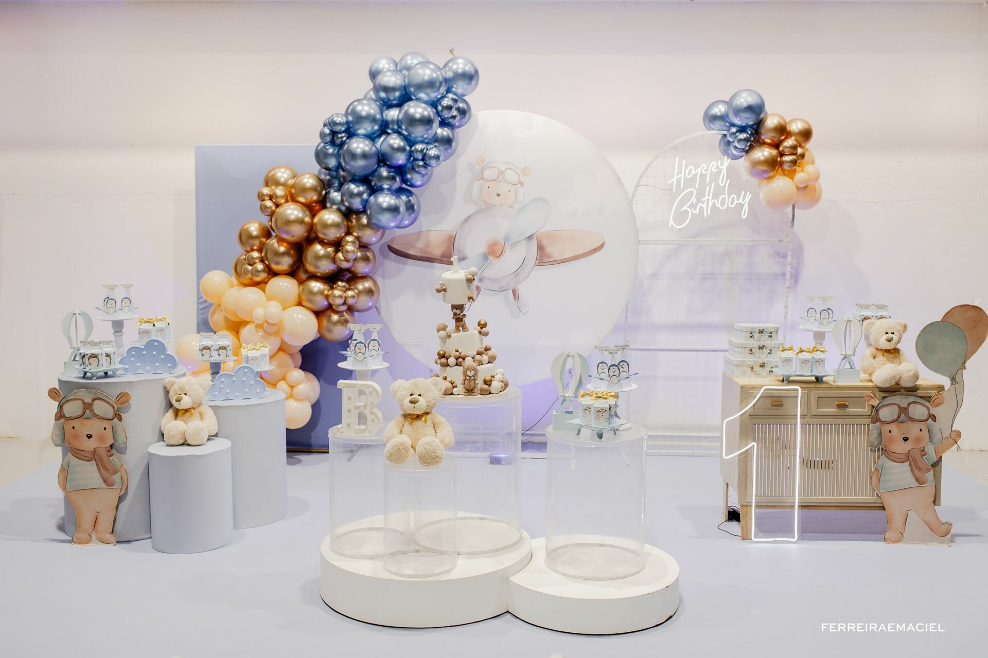 Foto Fotografia de Aniversário Infantil – 1 ano – Bernardo – Contato Eco Parque – Araranguá – SC - Imagem 0