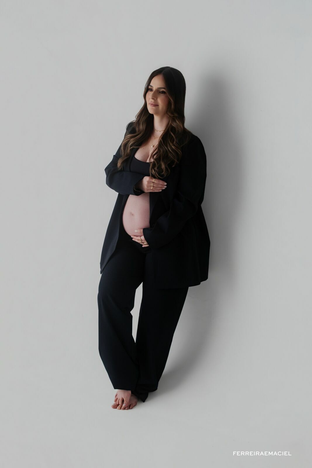 Foto Ensaio Gestante em Estúdio – Karina Mezzari – Fotografia Profissional e Produção de Moda – Araranguá SC - Imagem 32