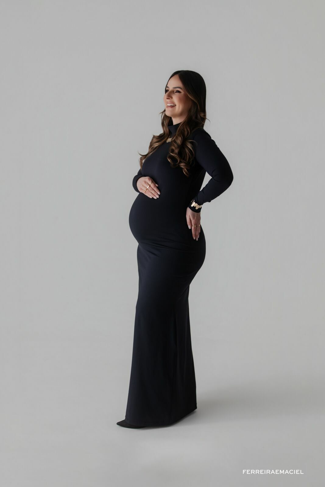 Foto Ensaio Gestante em Estúdio – Karina Mezzari – Fotografia Profissional e Produção de Moda – Araranguá SC - Imagem 11