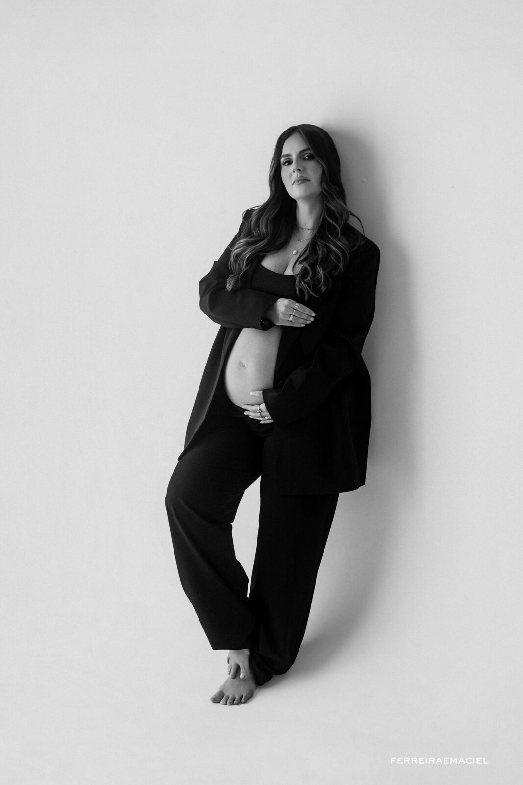 Foto Ensaio Gestante em Estúdio – Karina Mezzari – Fotografia Profissional e Produção de Moda – Araranguá SC - Imagem 33
